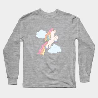 Flying Rainbow Unicorn Long Sleeve T-Shirt